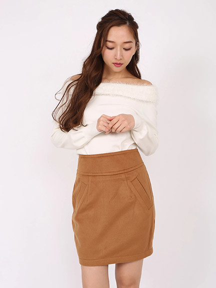 ウールタイトスカート