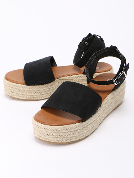 厚底ジュートサンダル