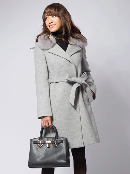 WRAP RIBBON COAT