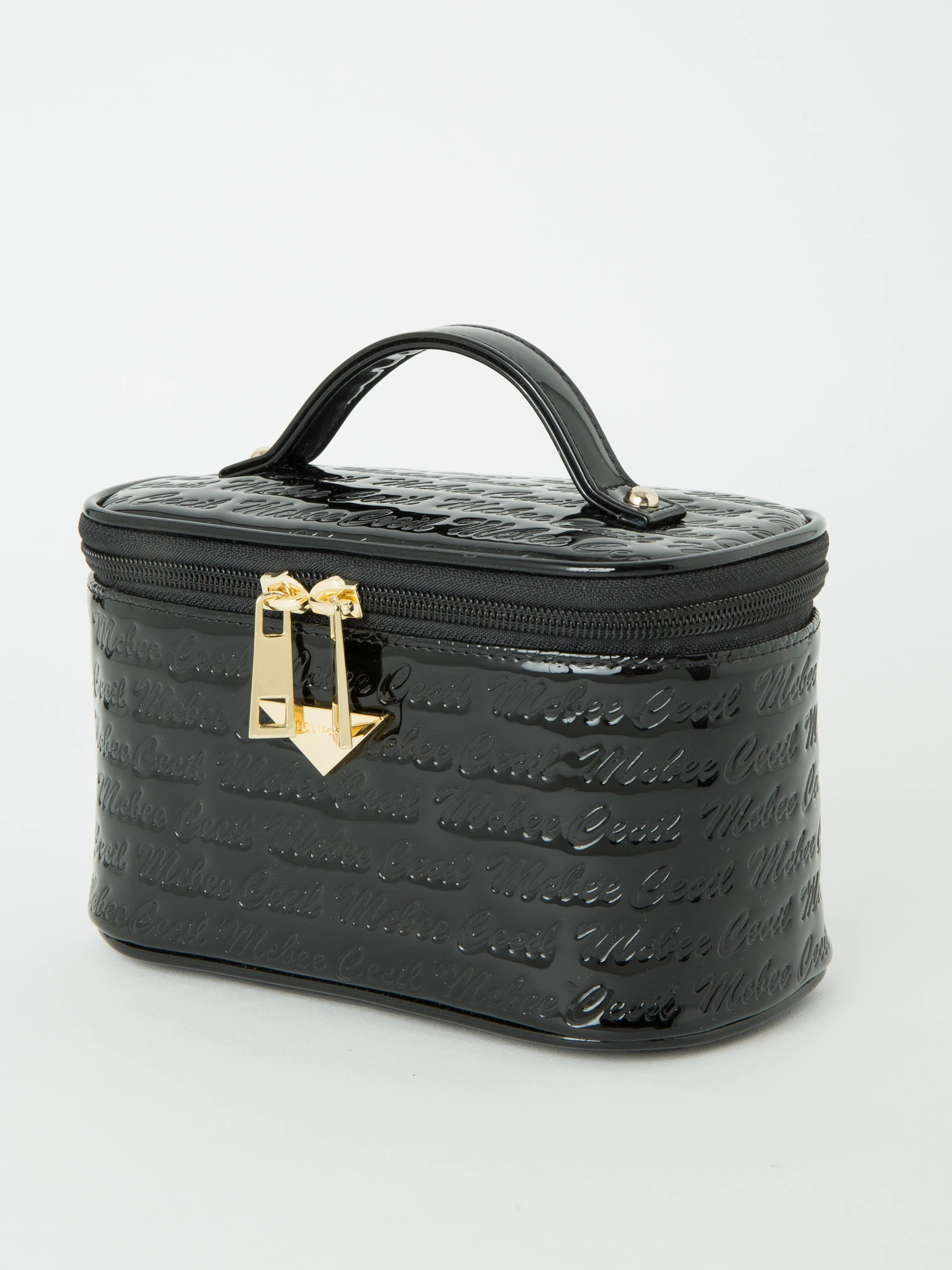 ロゴ型押しバニティーポーチ