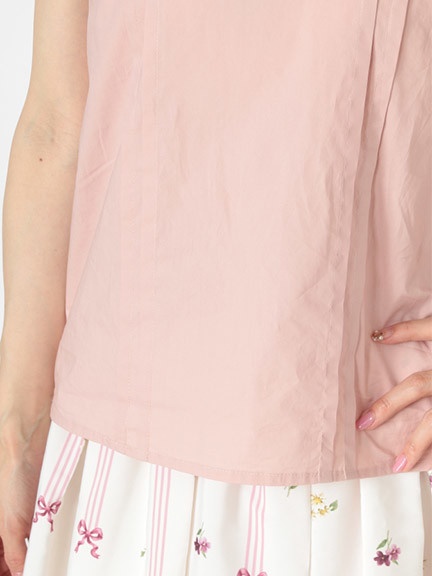 コットンレース2枚衿パフスリーブBL - Ank Rouge(アンクルージュ)のシャツ・ブラウス｜ファッション通販 Ailand（アイランド）