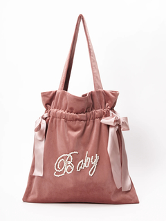 パールロゴサイドリボントート