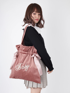 パールロゴサイドリボントート