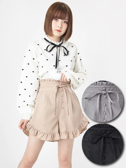 フリルキュロット(グレー)