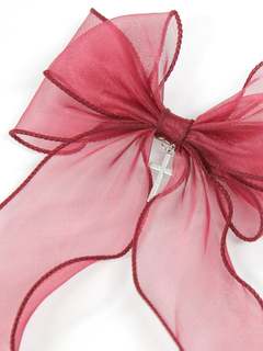 オーガンジーリボンバレッタ