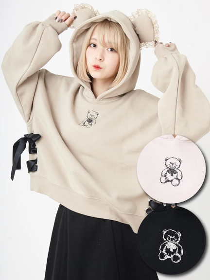 くまパーカー(ベージュ)