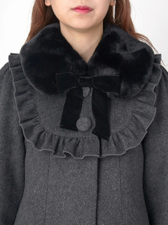 ラウンドヨークAラインコート