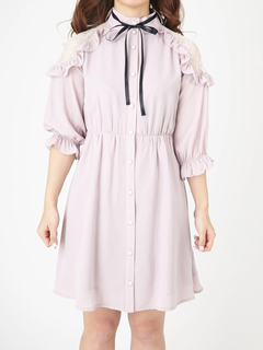 肩開きワンピース