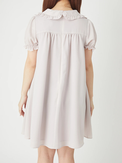 ドットチュールヨークベビードールワンピース