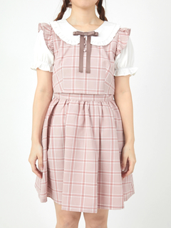 チェック柄SET/UP風パフOP