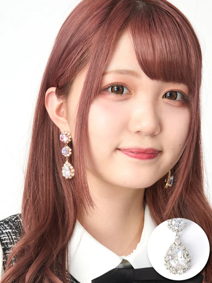 クリスタルビジューピアス(クリスタル)