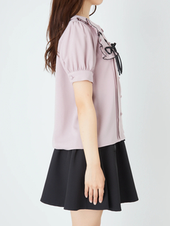 スピンドルヨークパフブラウス