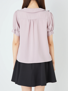 スピンドルヨークパフブラウス