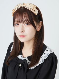 ビジューリボンカチューシャ