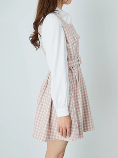 パールバックルベルトギンガムツイードJSK