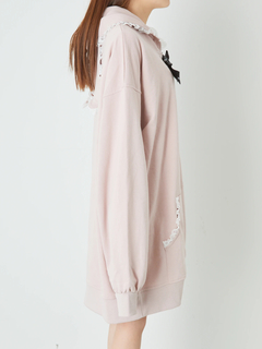 ロゴリボン付きうさ耳パーカー