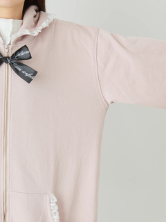 ロゴリボン付きうさ耳パーカー