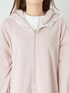 ロゴリボン付きうさ耳パーカー