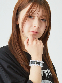 パールビジュー合皮ブレス