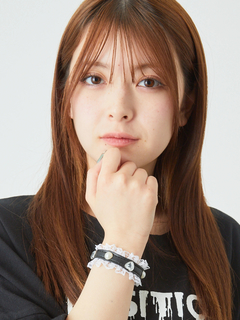 パールビジュー合皮ブレス