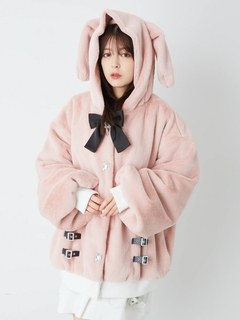 ゴシックうさみみファーコート