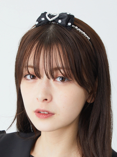 ハートリボンキラキラカチューシャ