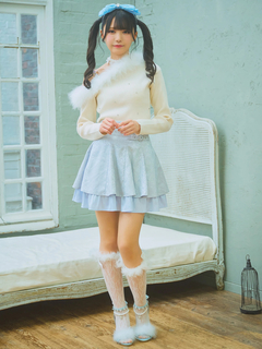 キラキラフェザーオフショルニットTOPS