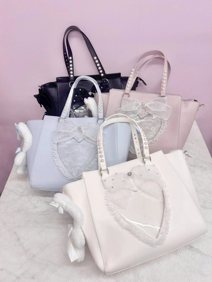 【痛バ】ぬいと一緒におでかけ確定ファンサのおまじないBAG 【大】(ホワイト)