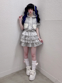 天使のチャーム裏毛スカート