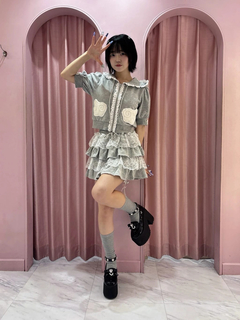 天使のチャーム裏毛スカート