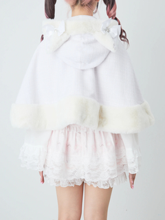 ネコちゃんキラキラツイードポンチョ