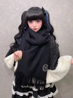 ネコちゃんキラキラツイードポンチョ