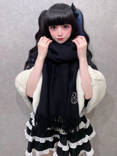 ネコちゃんキラキラツイードポンチョ