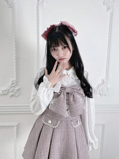 【お姫様に】おリボンキラキラツイードセットアップ