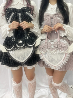 【お姫様に】おリボンキラキラツイードセットアップ