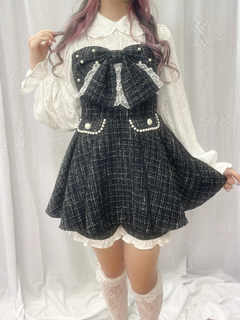 【お姫様に】おリボンキラキラツイードセットアップ