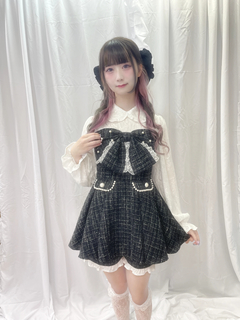 【お姫様に】おリボンキラキラツイードセットアップ