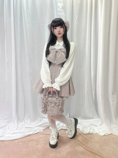 【お姫様に】おリボンキラキラツイードセットアップ