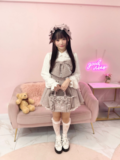 【お姫様に】おリボンキラキラツイードセットアップ