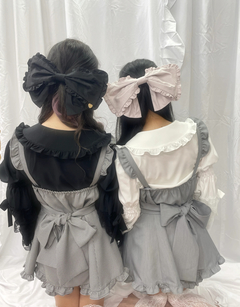 大きなフリルリボンバレッタ