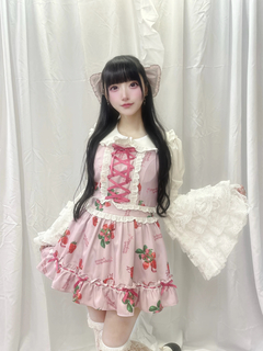 大きなフリルリボンバレッタ