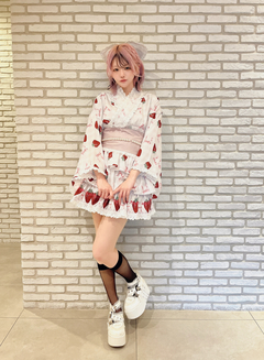 ギンガムストロベリープリンセス浴衣ドレス