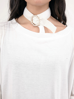 チャイナロゴチョーカーTシャツ