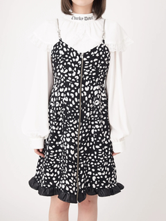 ダルメシアンプリントキャミワンピ