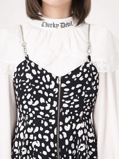 ダルメシアンプリントキャミワンピ