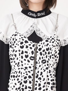 ダルメシアンプリントキャミワンピ