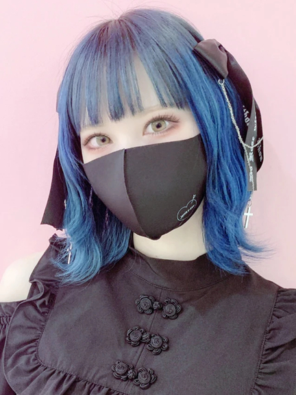 洗えるファッションマスク/男女兼用【10枚入り】(ブラック)