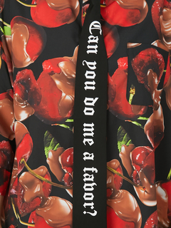 チョコレートチェリーネクタイBIGシャツ