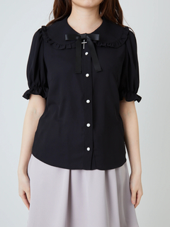 クロスチャームブラウス
