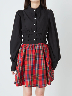 ハーネスチェックスカート